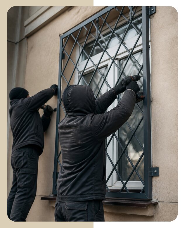 Установка антивандальных решеток на окна в Канаше